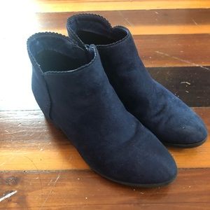 Navy booties